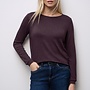 Street one Lange Mouwen Shirt Fine Shiny Knit Look Shirt - 17151 Jazz Berry