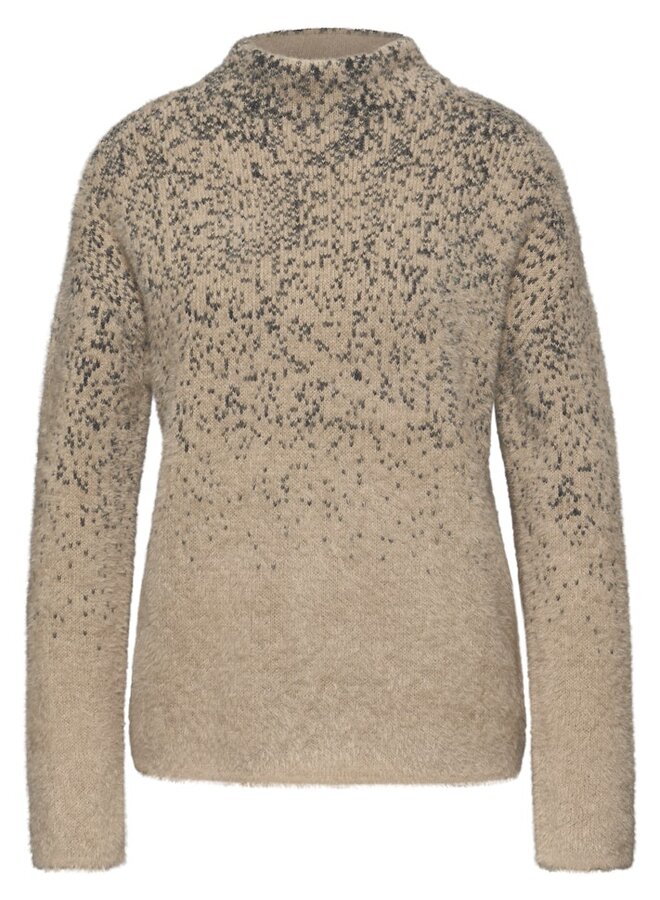 Street one Trui  Featheryarn Jacquard - 26871 Sanded Beige