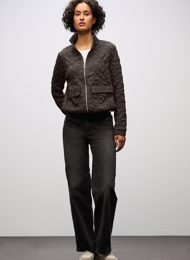Street one Jas Leo Jkt W. Stand-Up Collar - 17264 Rustic Brown Mel