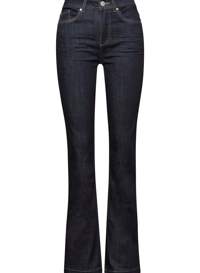 Street one Flared Jeans - 17233 Rinsed Dark Blue