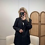 Turquoise By Daan Blazer Met Paspelzakje W24737-25 - Zwart