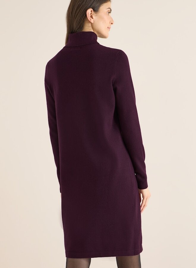 Cecil Jurk Met Col B144692 - 16855 Eggplant Red