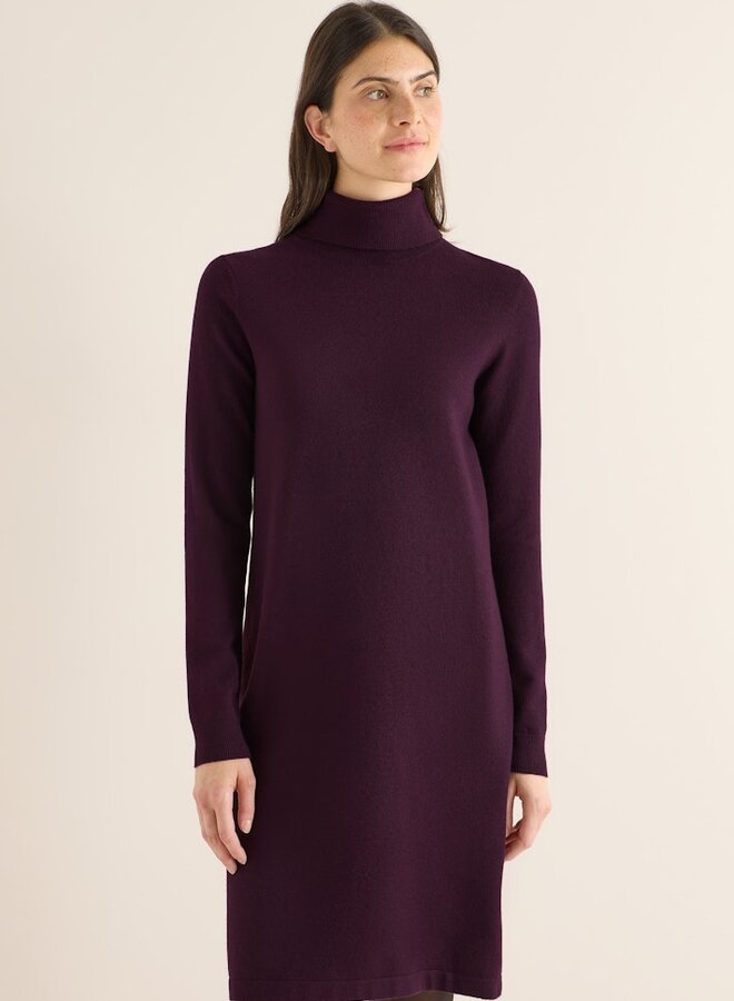 Jurk Met Col B144692 - 16855 Eggplant Red