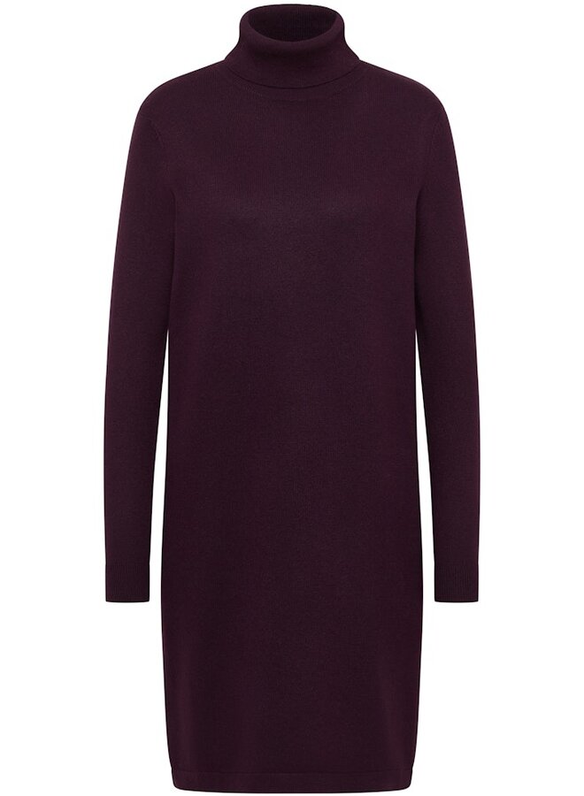 Cecil Jurk Met Col B144692 - 16855 Eggplant Red