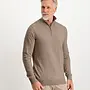 SAINT STEVE Half-Zip Trui CAS 19480 - Taupe Melange