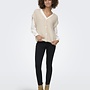 Only Gebreid Gilet ONLAZU 15357220 - Sandshell