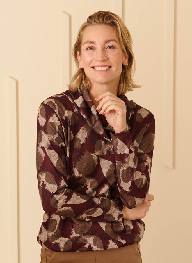 Trui Met Col 7633 Nico - 605 Bordeaux