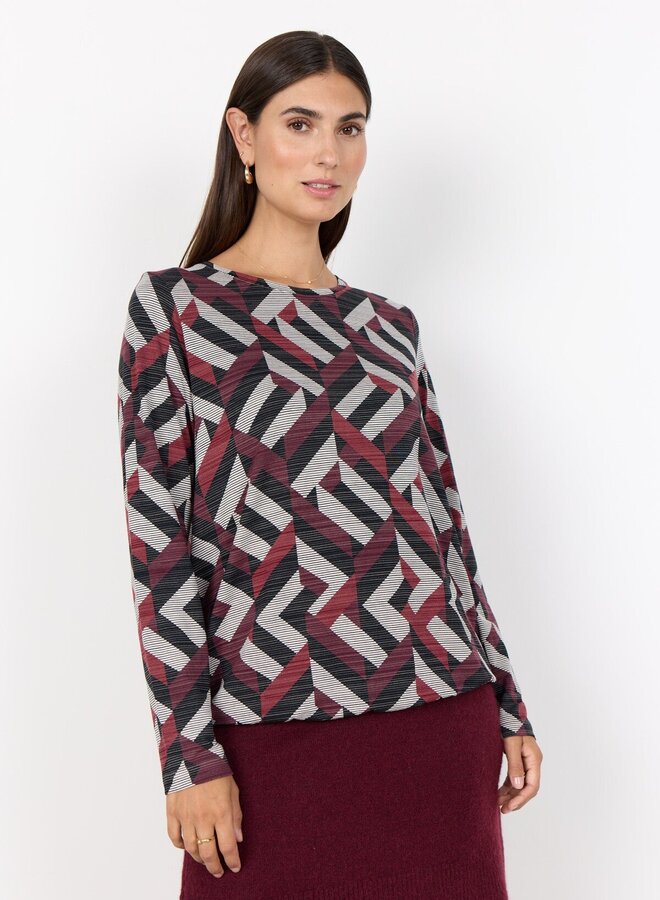 Soyaconcept Blouse GALINA 27204 - Dark red