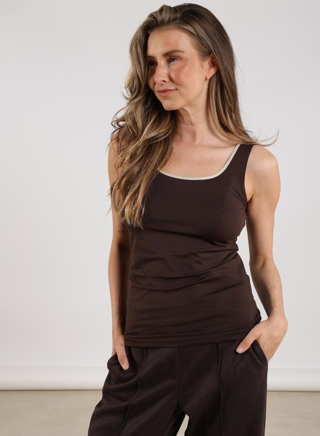 NUKUS Top Juba NKS06001 - Dark Chocolate