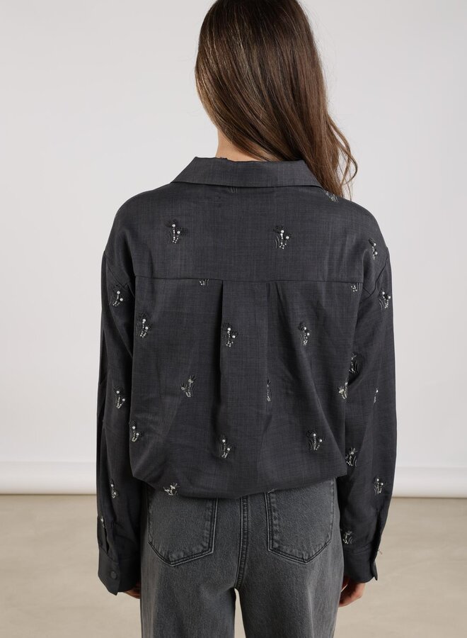 NUKUS Blouse Newport NKF02037 - 23 Antracite