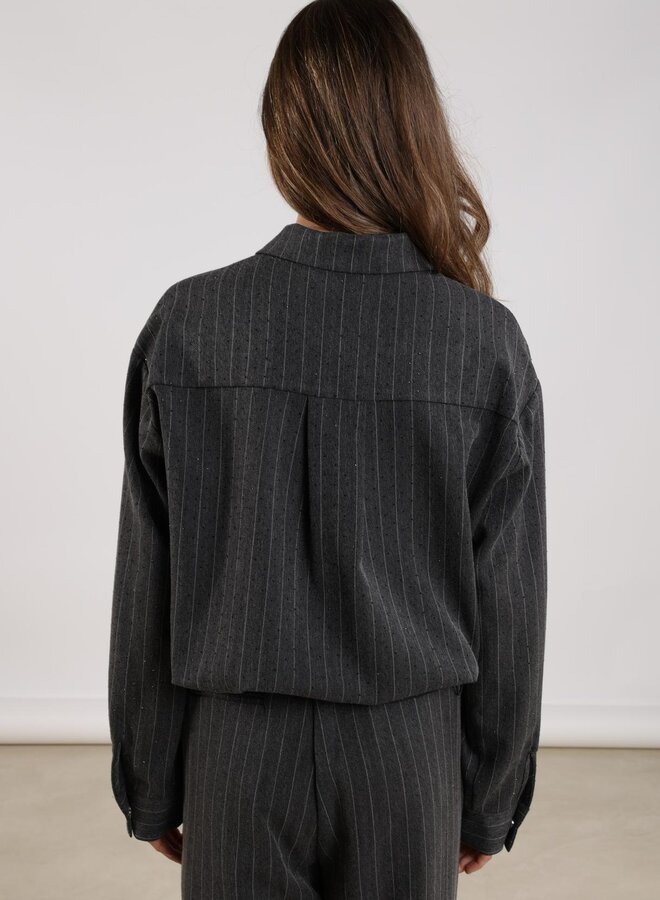 NUKUS Blouse Newport Stripe NKF02067 - 23 Antracite