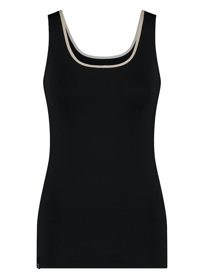 NUKUS Top Juba Singlet NKS06001 - 169 Black/Gold