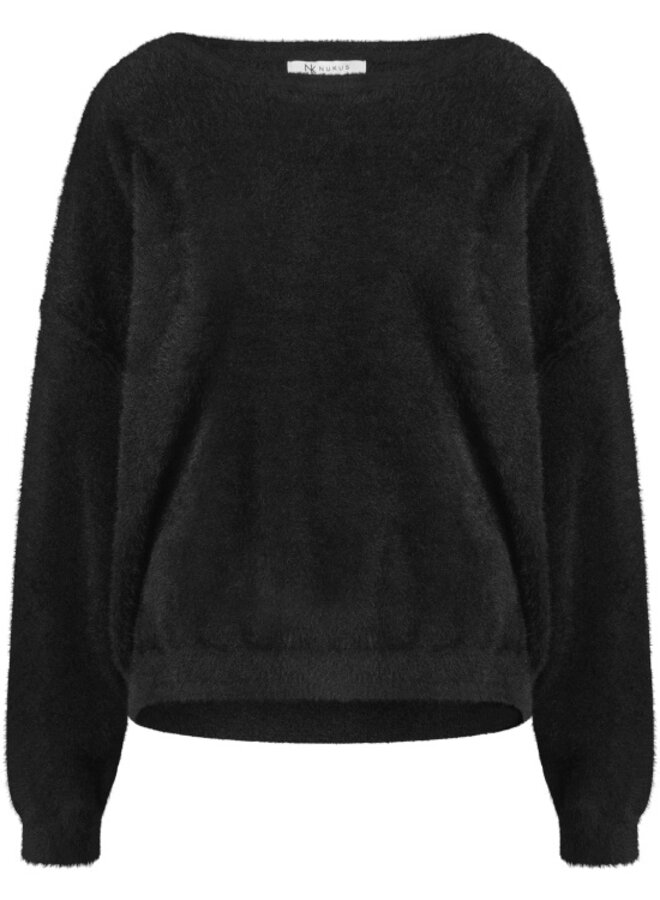 NUKUS Trui Mathilde NKF03022 - 5 Black