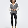 Only Gebreid Gilet ONLAZU 15357220 - Dark Grey Melange