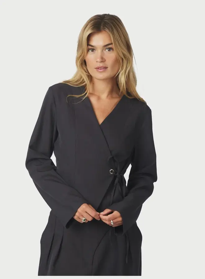 Neo Noir Blouse 166960 Simmi Eyelet Eyy - 104 Dark Grey