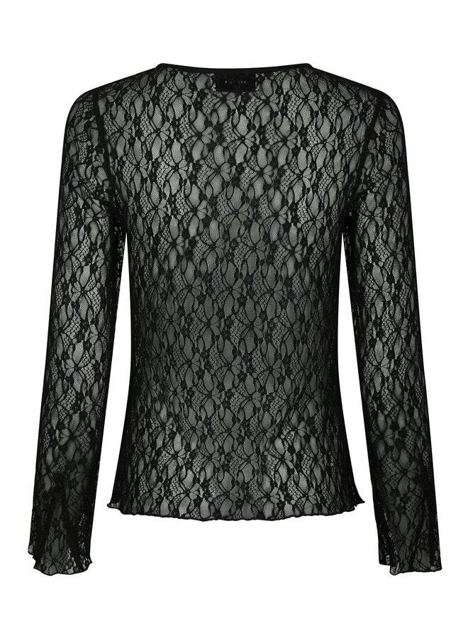 Neo Noir Top 166073 Matria Lace - 100 Black