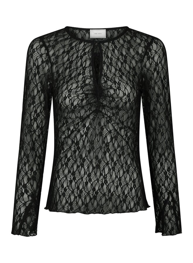 Neo Noir Top 166073 Matria Lace - 100 Black