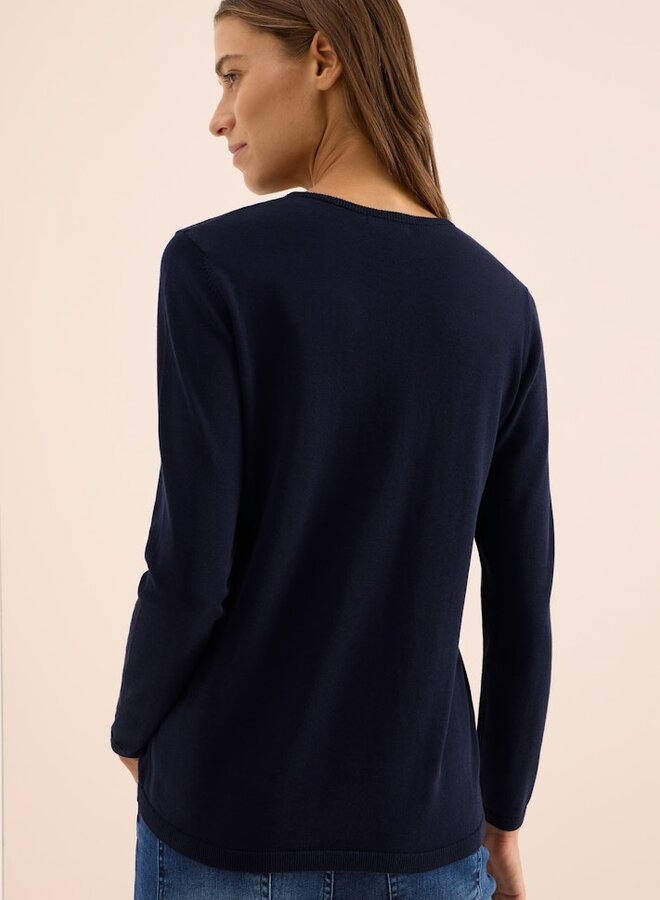 Cecil Trui NOS Basic Roundneck - 16831 Urban Dark Blue