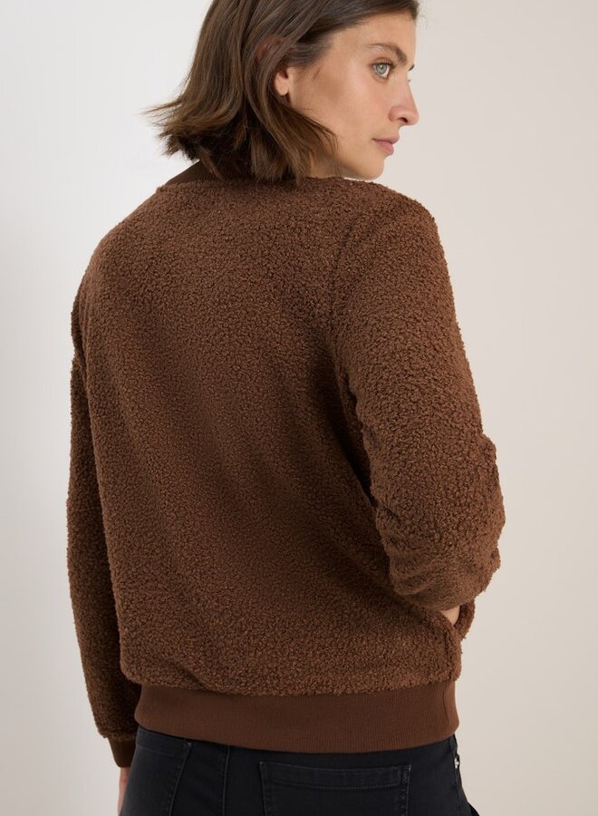 Cecil Teddy Jasje T-Shirtjacket - 17113 Mocha Caramel