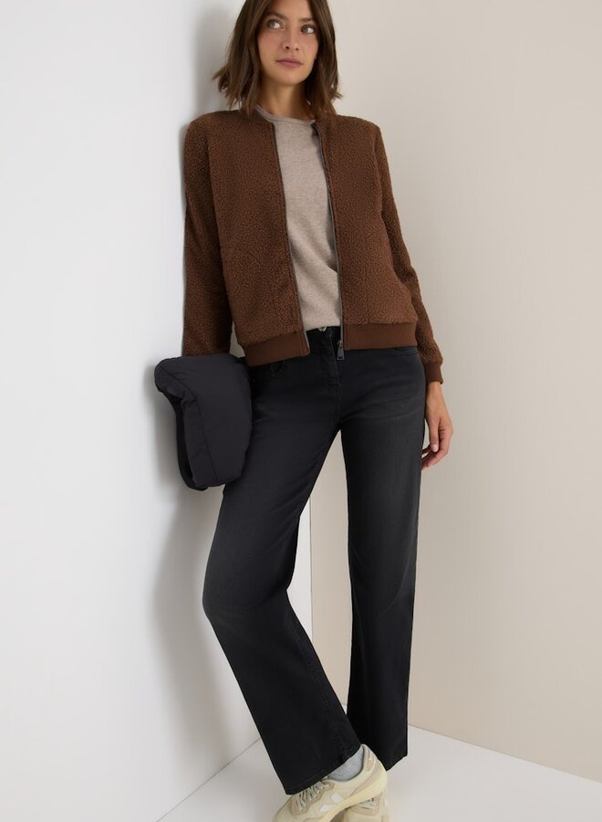 Cecil Teddy Jasje T-Shirtjacket - 17113 Mocha Caramel