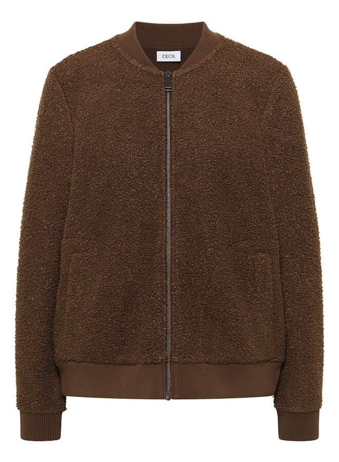 Cecil Teddy Jasje T-Shirtjacket - 17113 Mocha Caramel