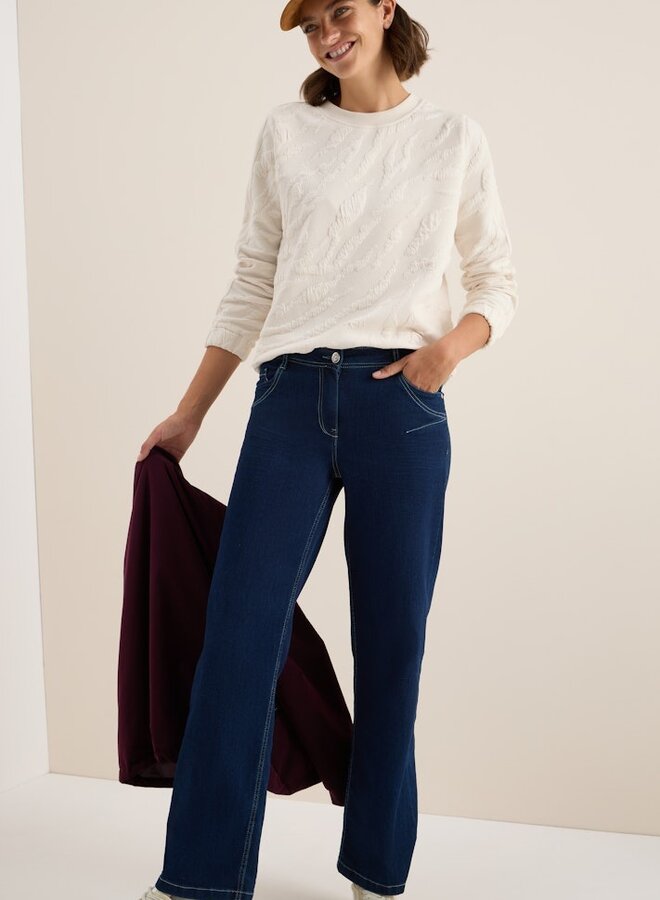 Cecil Sweater Zebra AOP - 16767 Light Beige