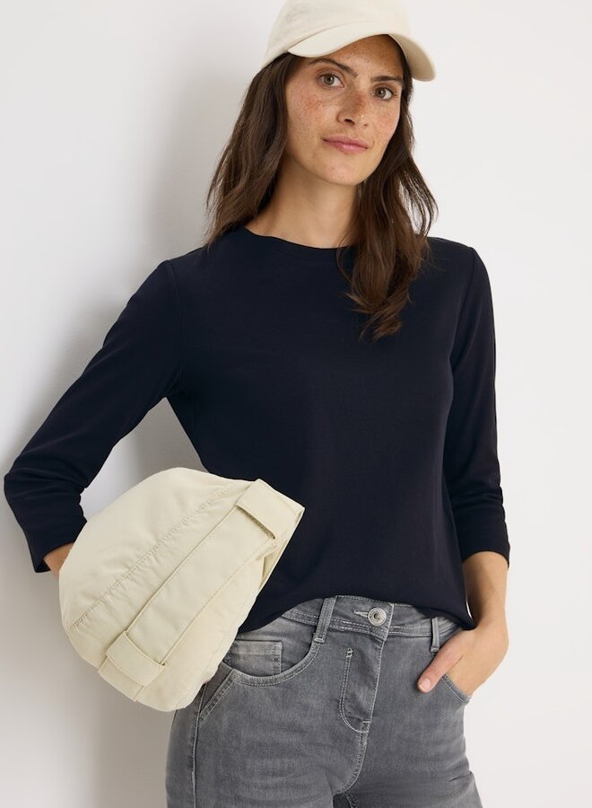 Cecil NOS Solid Rib T-Shirt - 16831