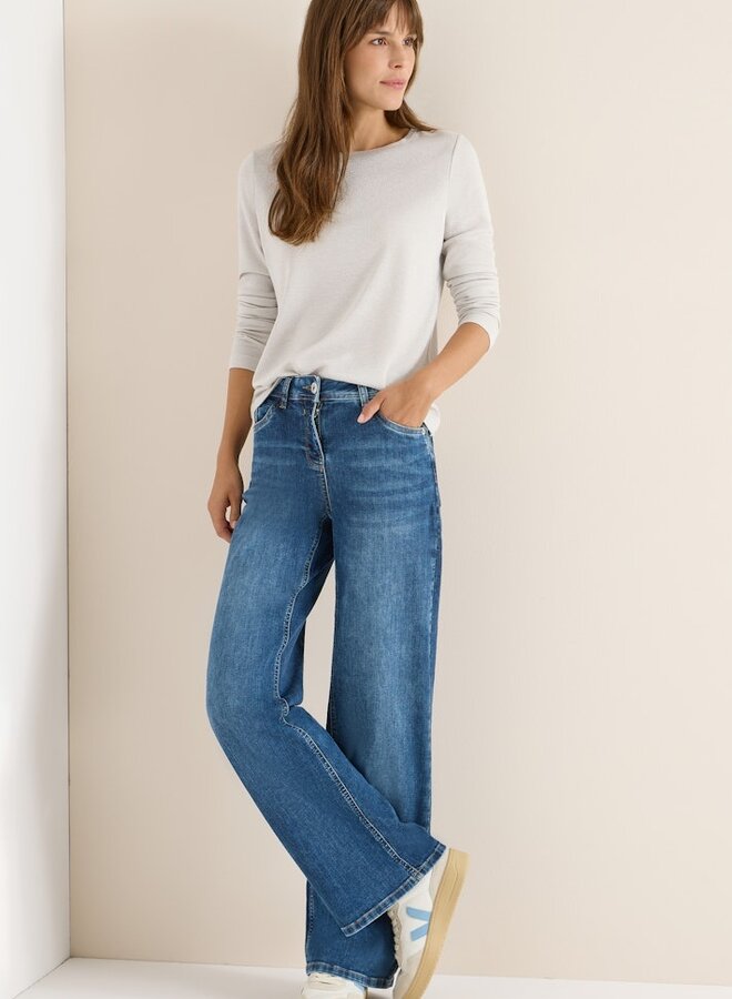 Cecil Longsleeve Glitter B323816 -17089 Light Greige