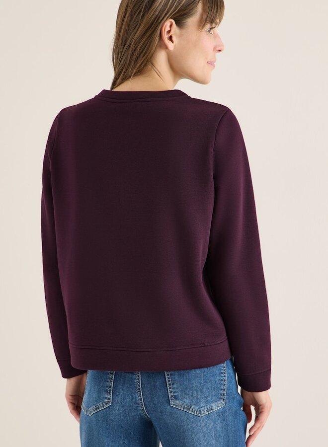 Cecil Sweatshirt B303387- 16855 Eggplant Red