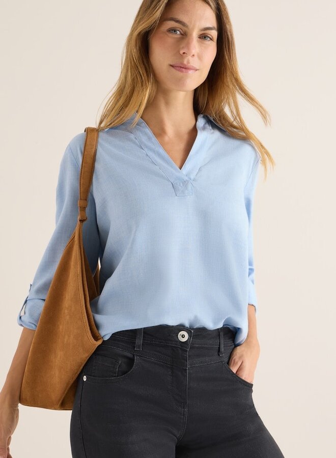 Blouse B346038- 17301 Light Sky Blue Melange