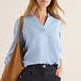 Cecil Blouse B346038- 17301 Light Sky Blue Melange