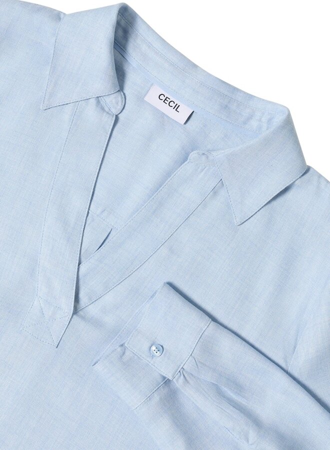 Cecil Blouse B346038- 17301 Light Sky Blue Melange