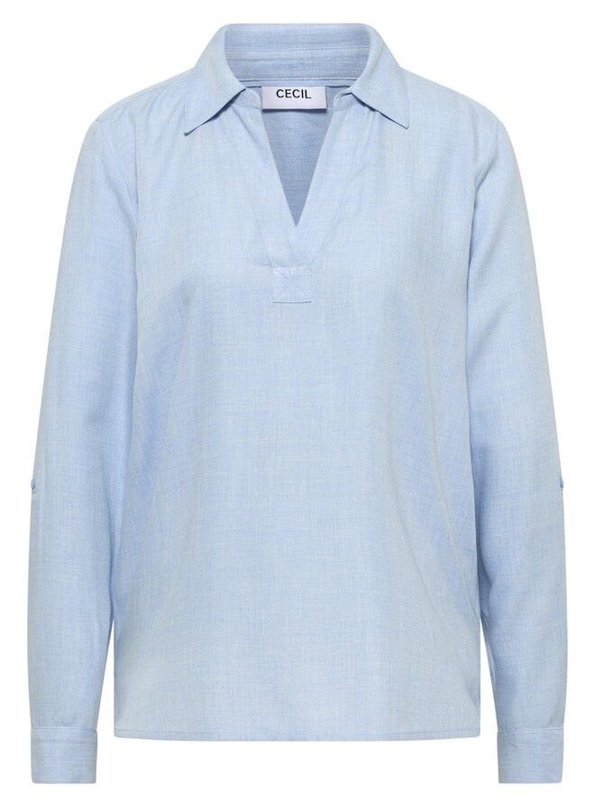 Cecil Blouse B346038- 17301 Light Sky Blue Melange
