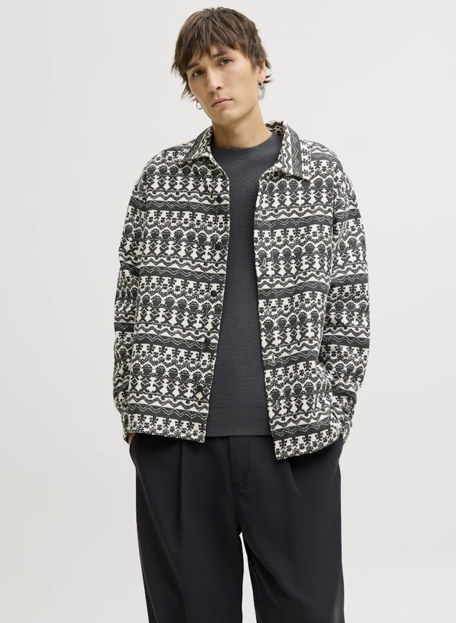 Jack & Jones Overshirt print JPRBLUANDY 12286223 - Black