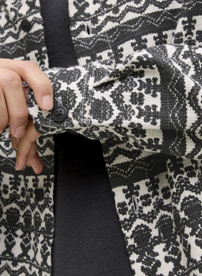 Jack & Jones Overshirt print JPRBLUANDY 12286223 - Black