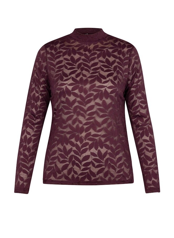 Studio Anneloes Top reagan lace 13362 - Blackberry