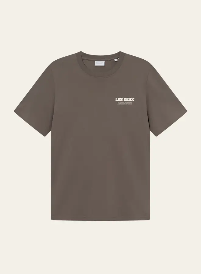 Les Deux T-Shirt Ben Dynamic 1001002 - Mountain Grey Brown