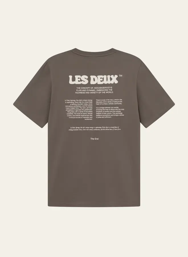 Les Deux T-Shirt Ben Dynamic 1001002 - Mountain Grey Brown