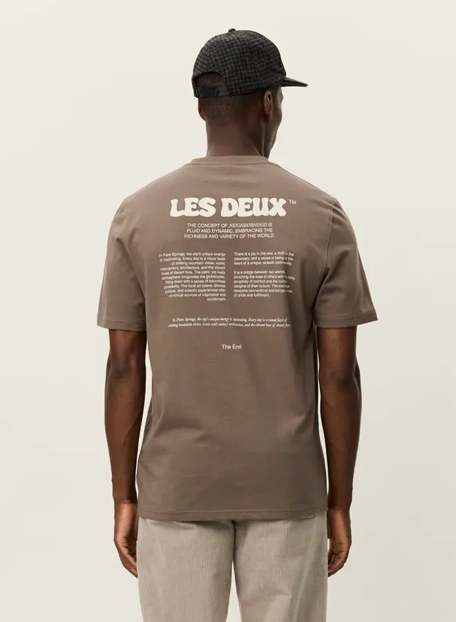 Les Deux T-Shirt Ben Dynamic 1001002 - Mountain Grey Brown
