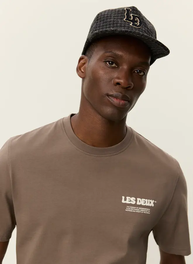 Les Deux T-Shirt Ben Dynamic 1001002 - Mountain Grey Brown