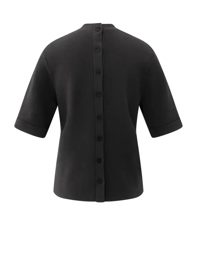 YAYA Trui Met Halve Mouwen 01-000529-511 - 00001 Black
