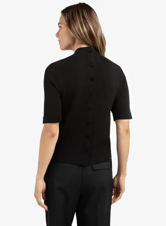 YAYA Trui Met Halve Mouwen 01-000529-511 - 00001 Black