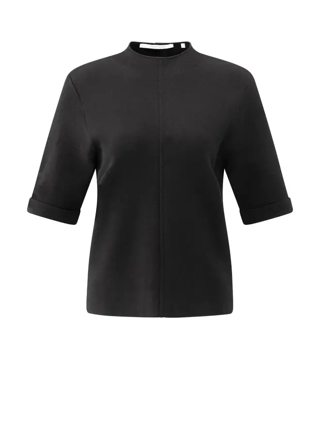 YAYA Trui Met Halve Mouwen 01-000529-511 - 00001 Black