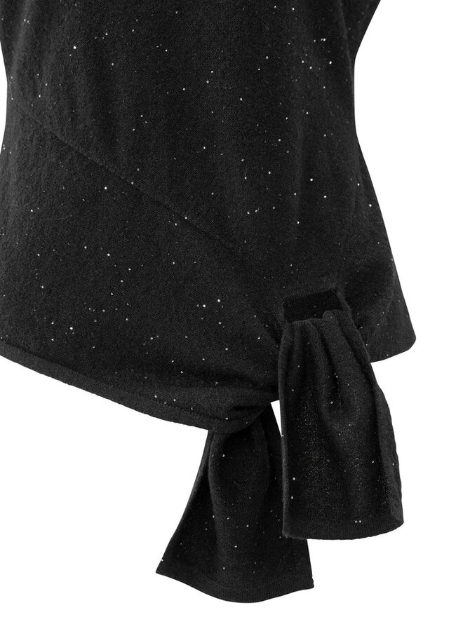 YAYA Mouwloze Glitter Trui 01-000534-511 - 00001 Black
