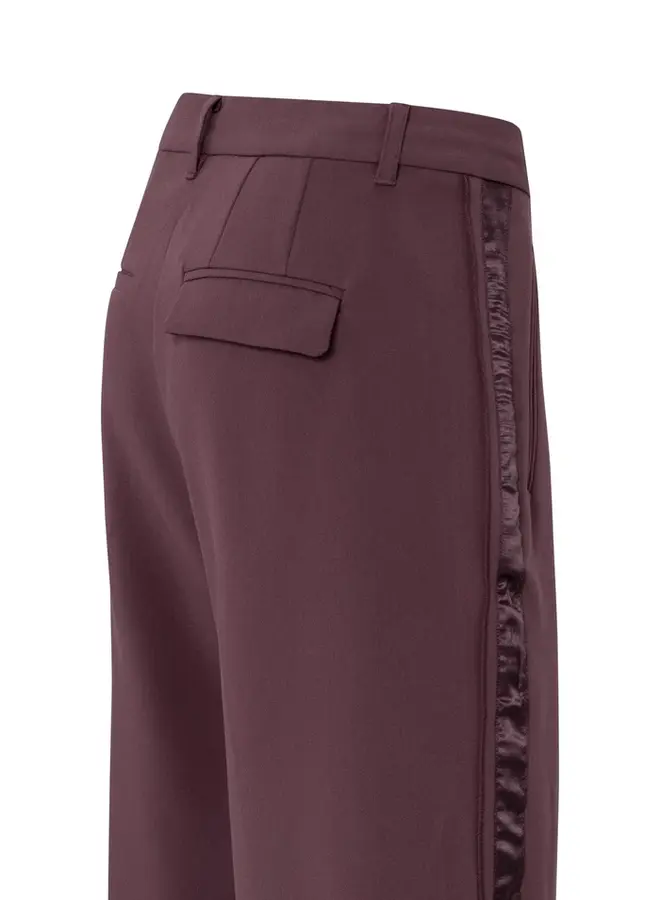 YAYA Pantalon Met Satijnen Zijband 01-301230-511 - 91619 Fudge Purple