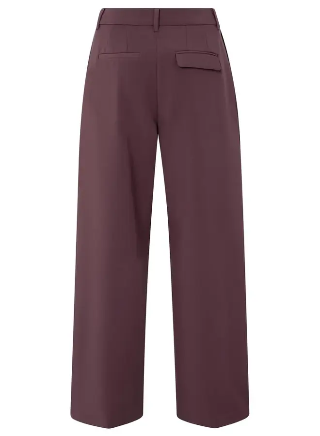 YAYA Pantalon Met Satijnen Zijband 01-301230-511 - 91619 Fudge Purple