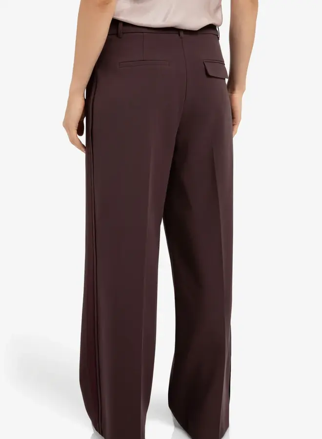 YAYA Pantalon Met Satijnen Zijband 01-301230-511 - 91619 Fudge Purple