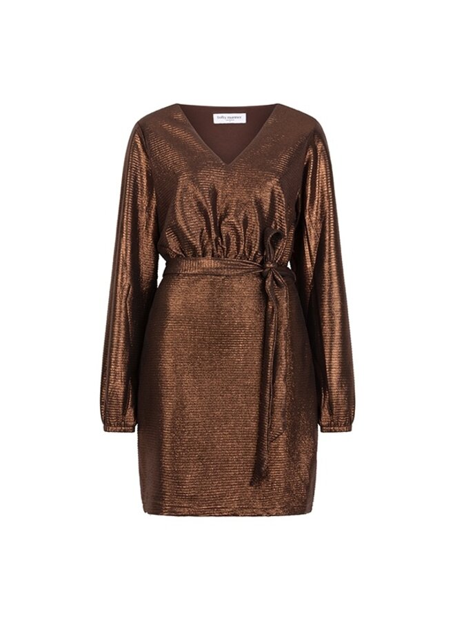 Lofty Manner Jurk Kelly QK508 - 200 Brown