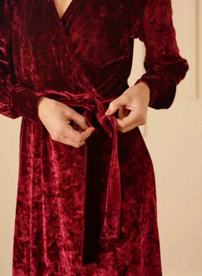 FOS Fashion Jurk 7640 Jurk Yoyo - 603 Beaujolais