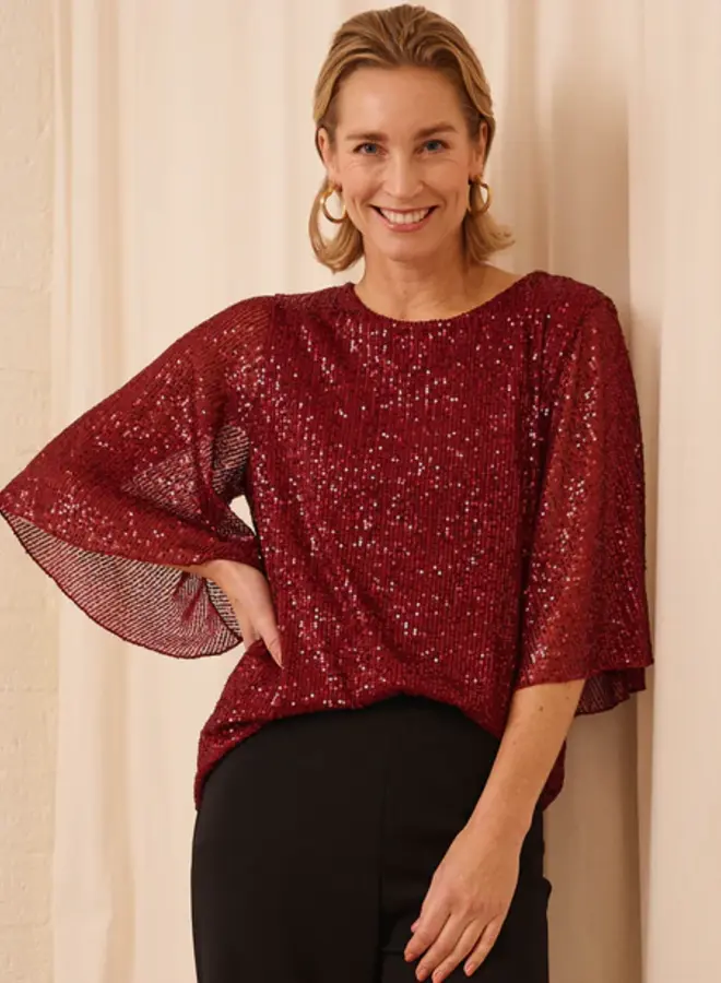 FOS Fashion Top 7643 Mariposa - 603 Beaujolais